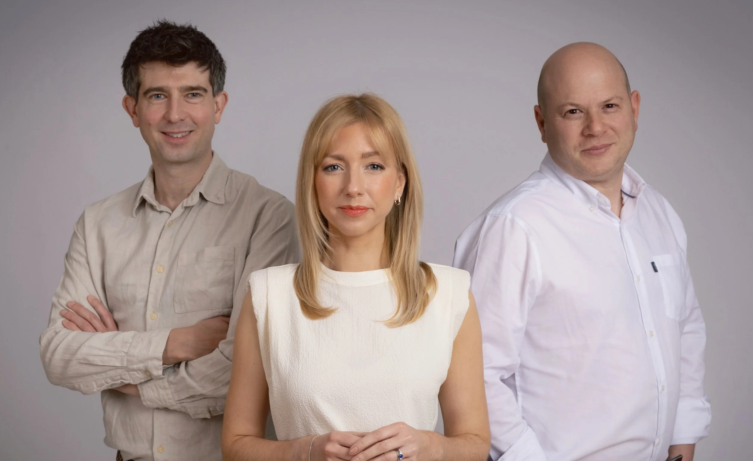 The Memetic Communications leadership team. David Lewis, Ellie Moran & Richard Moss