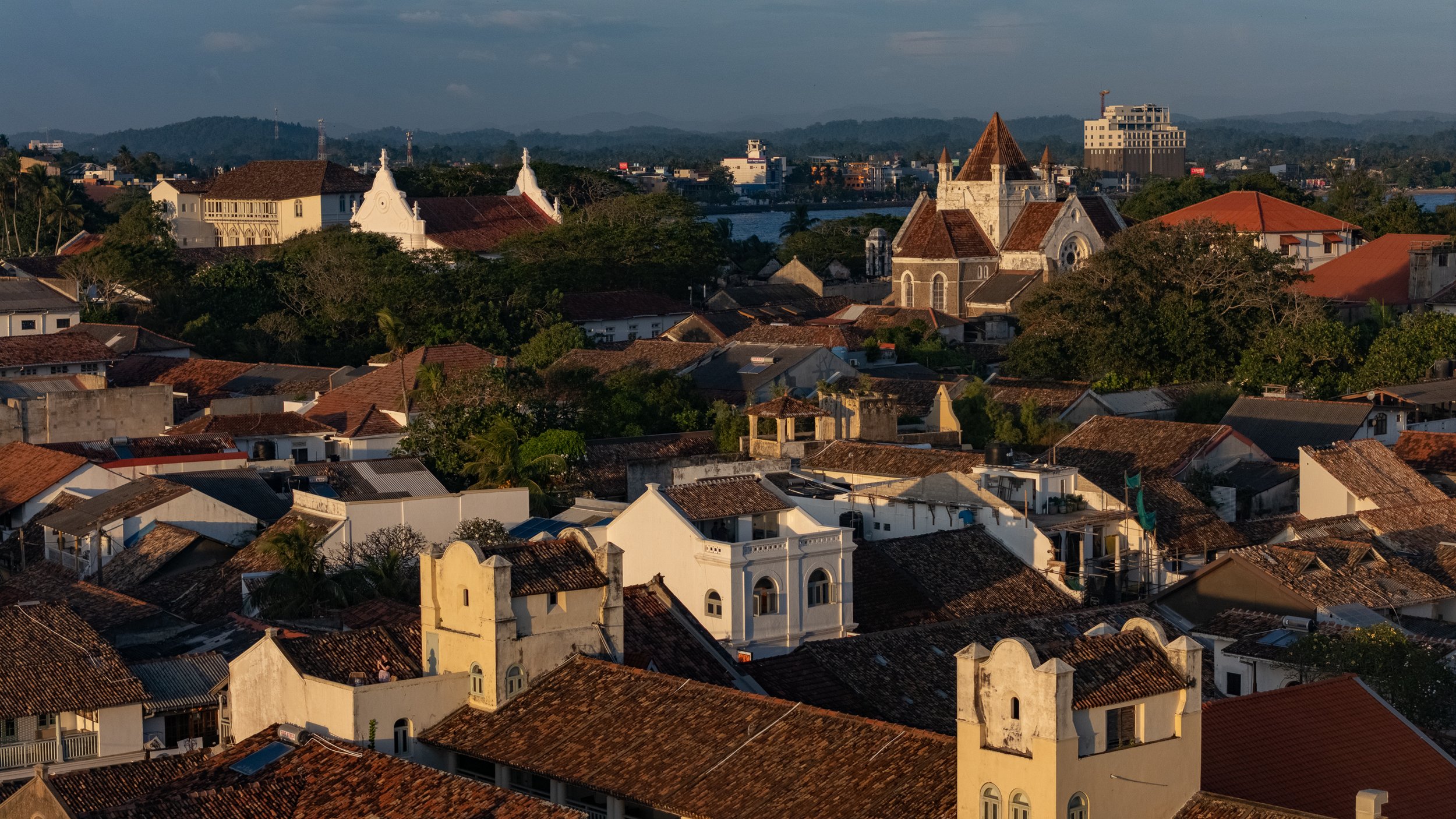 aerial view villa 1740 Pedlar Street Galle Fort