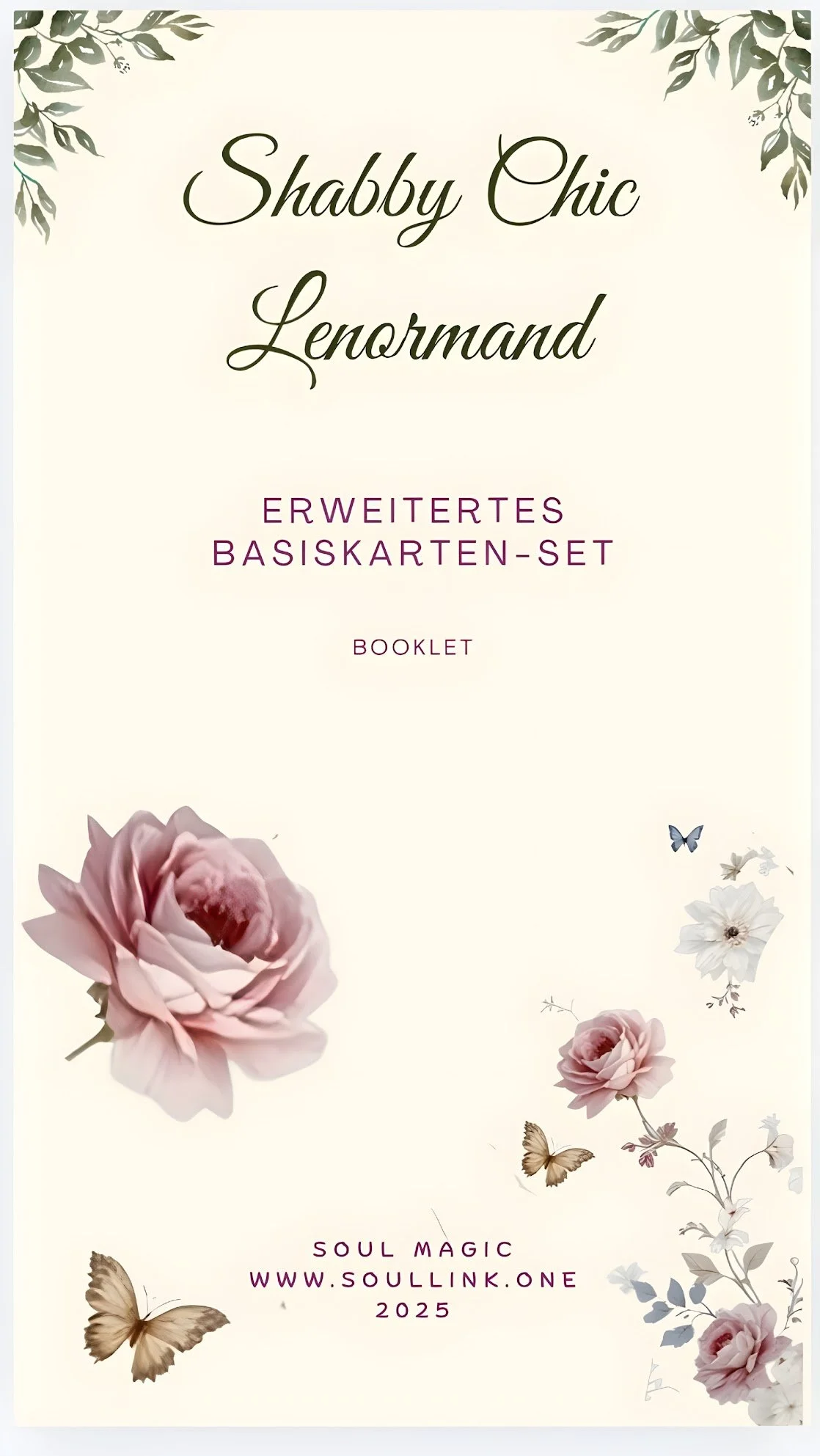 Digitales Booklet - Shabby Chic Lenormand Basiskarten (gratis zum Kartenset)