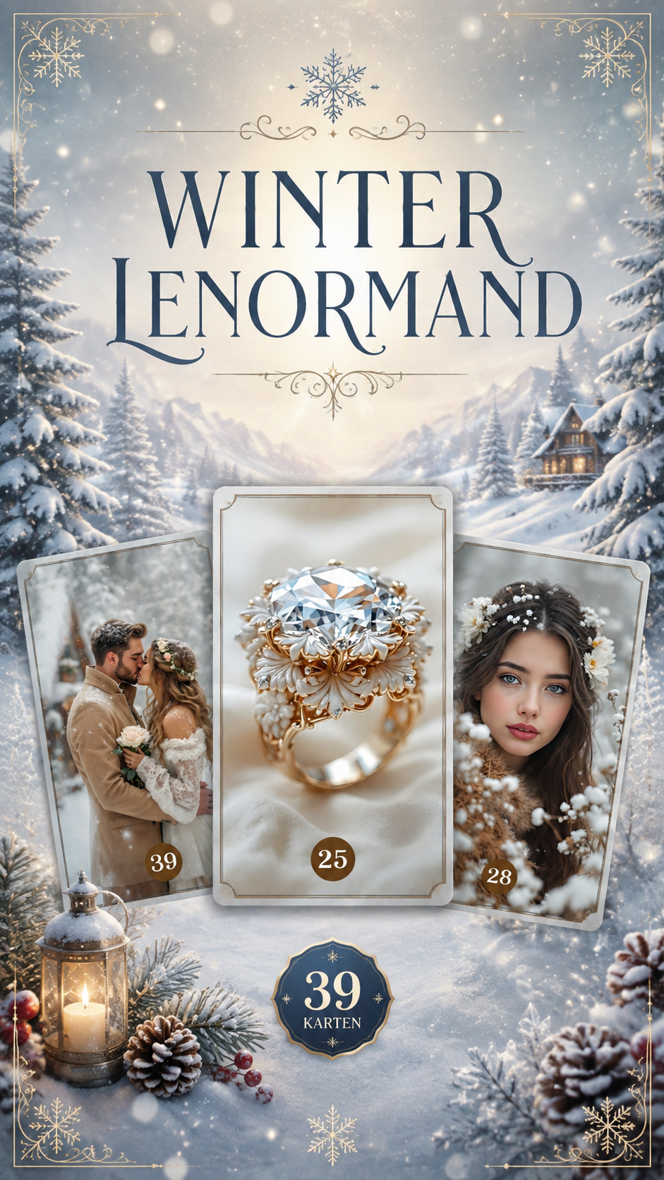 Digitales Booklet - Winter Lenormand (gratis zum Kartenset)