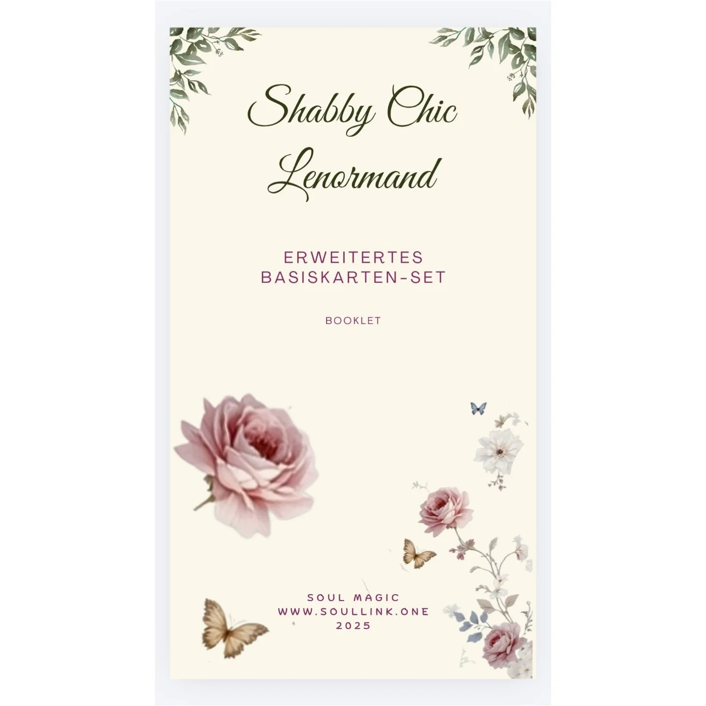 Digitales Booklet - Shabby Chic Lenormand (gratis zum Kartenset)