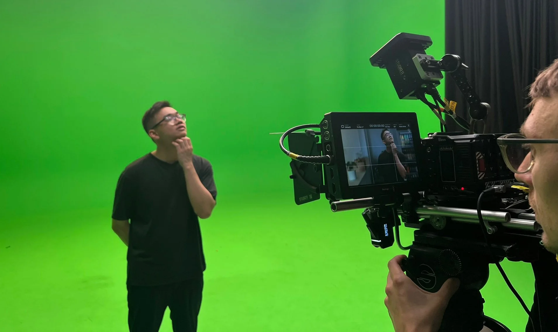 Realtime Keying in unserem Greenscreen Studio