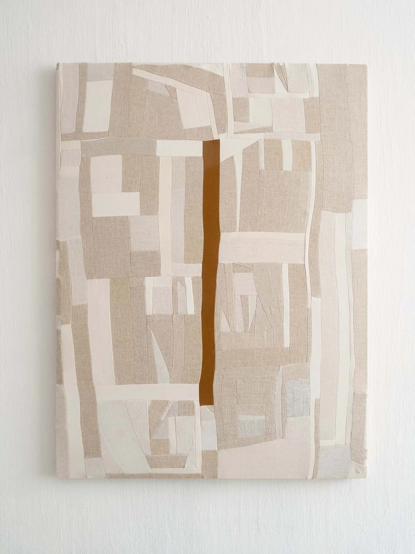 A World in a Grain of Sand (2026) 
Textile Collage
Cotton, Linen
900 x 1200 mm
Leila Walter 