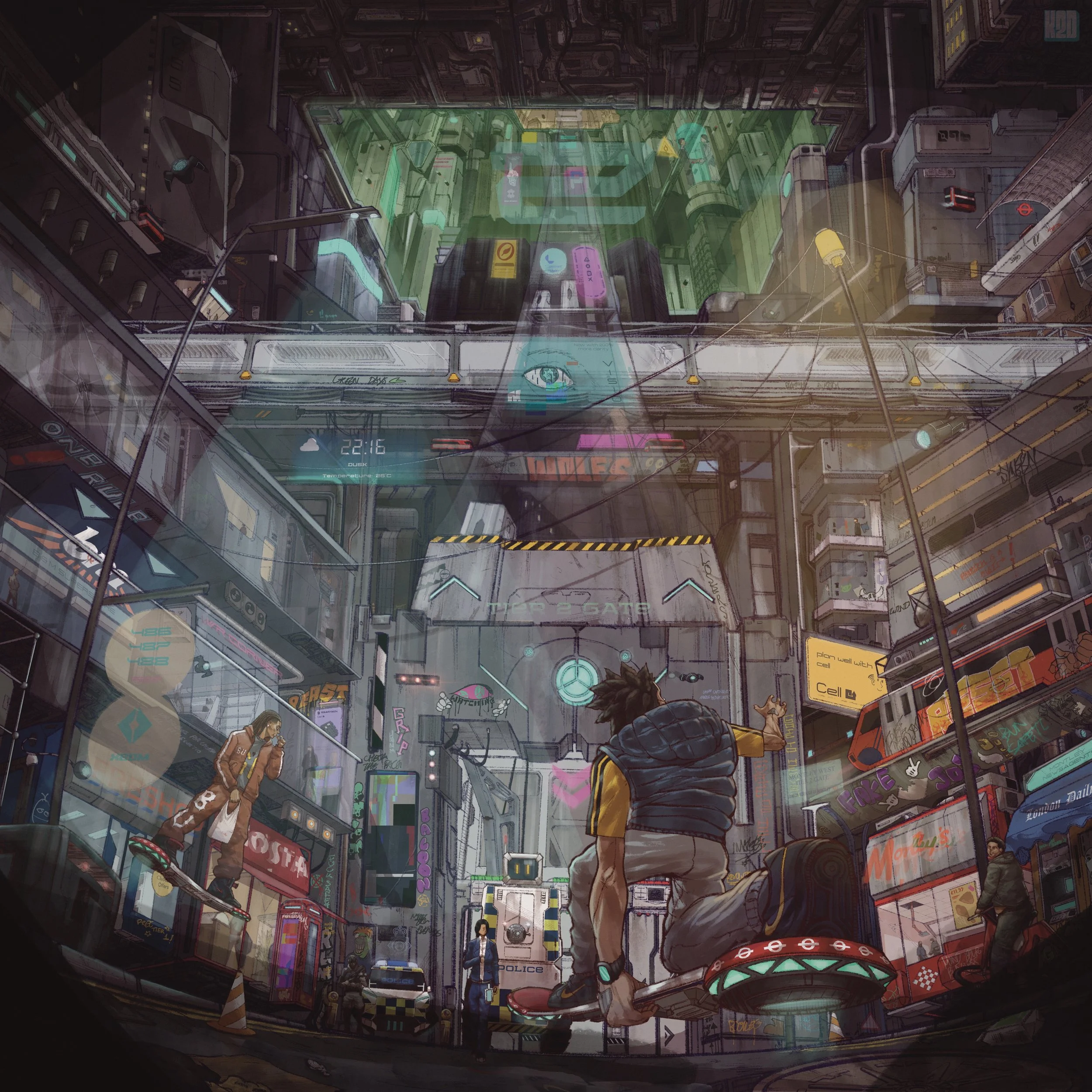 London 2141: Yutes at the Tier gate