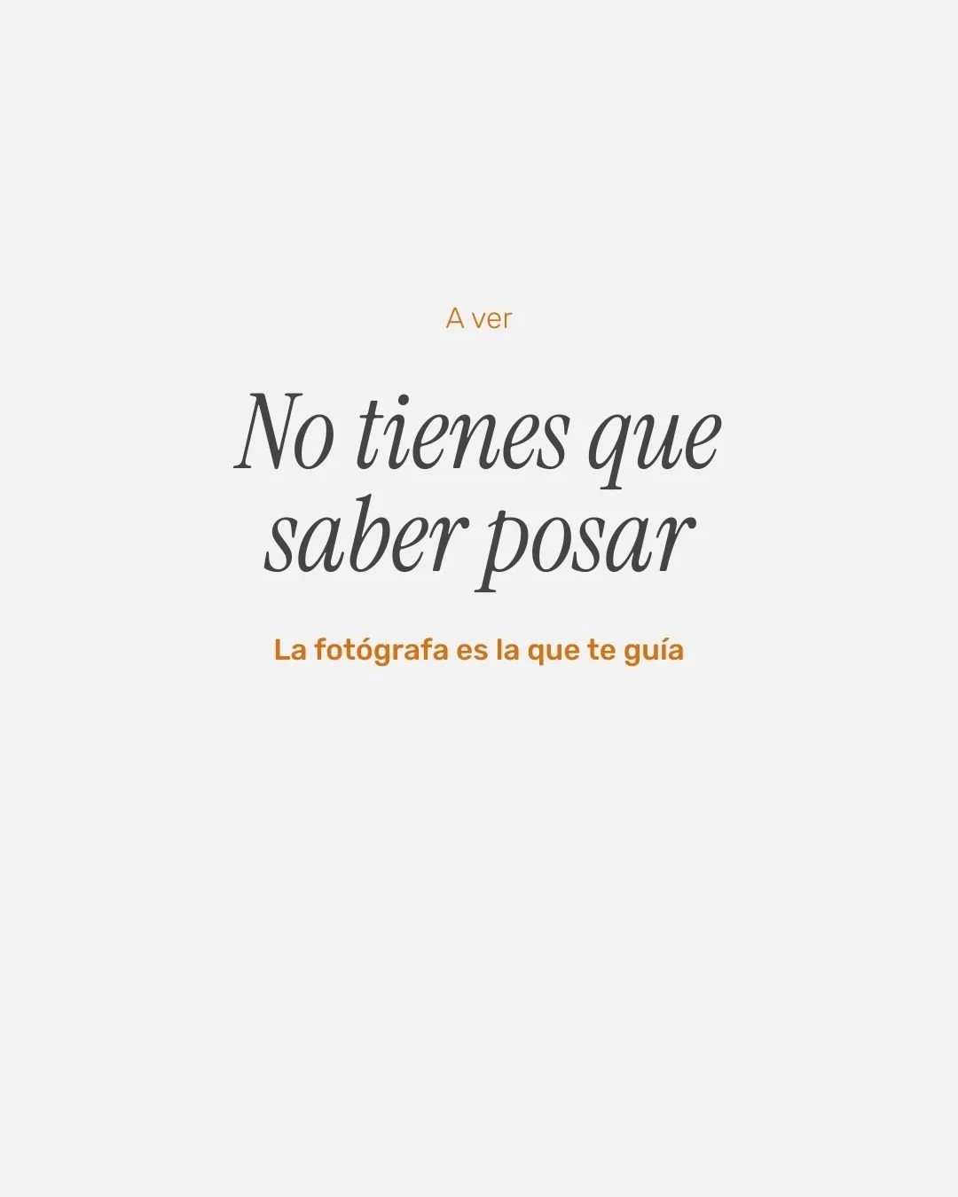 Me ha sorprendido que la mayor&iacute;a de vosotras, a mi pregunta "qu&eacute; es lo que m&aacute;s te echa para atr&aacute;s cuando necesitas fotos" hab&eacute;is contestado "no s&eacute; posar" o alg&uacute;n derivado.

&iexcl;P