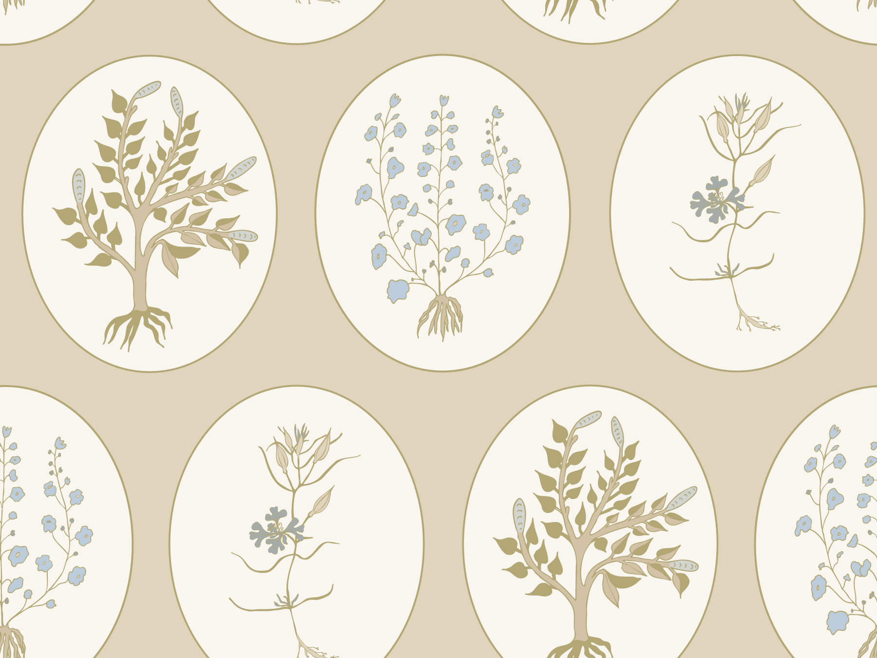 Oval Herbarium Earl Grey