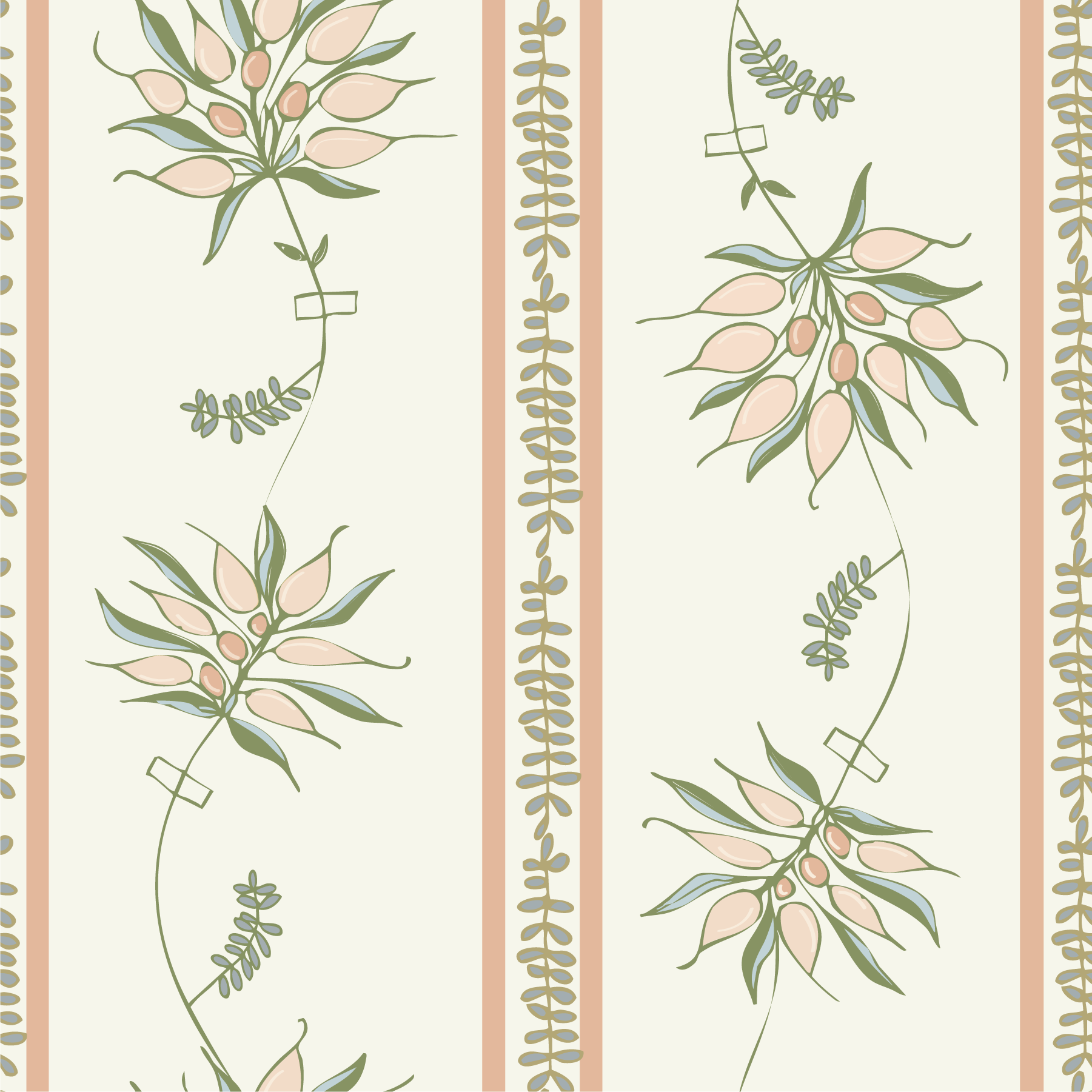 Herbarium Stripe Cream