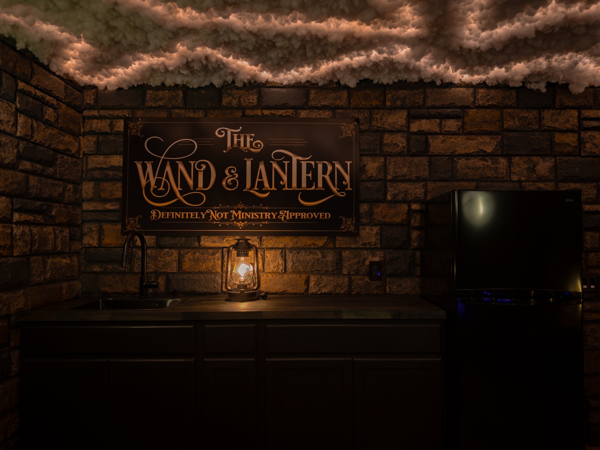 The secret tavern kitchen at the harry potter airbnb