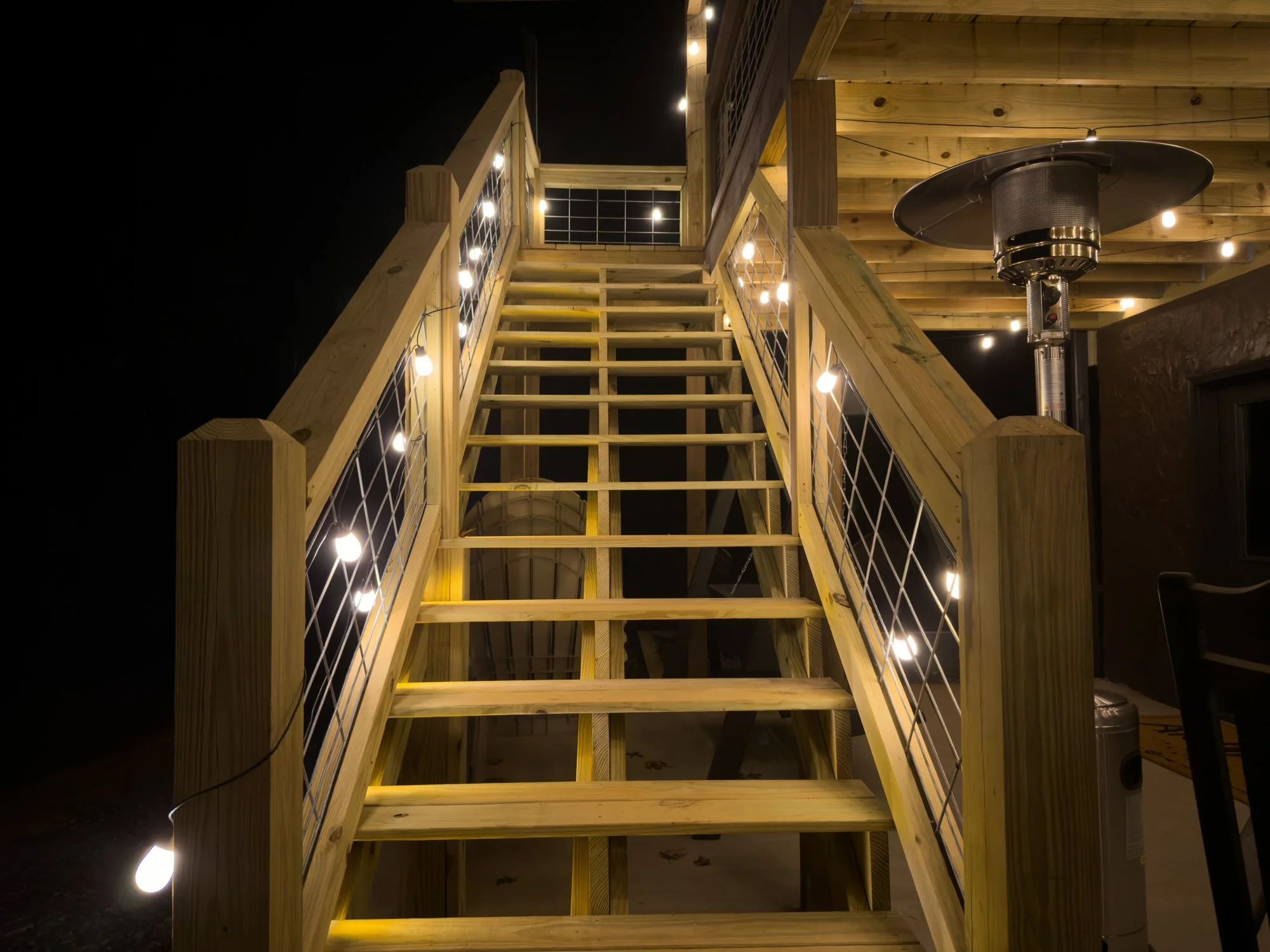 Lights for stairs at The Wizard Hideout
