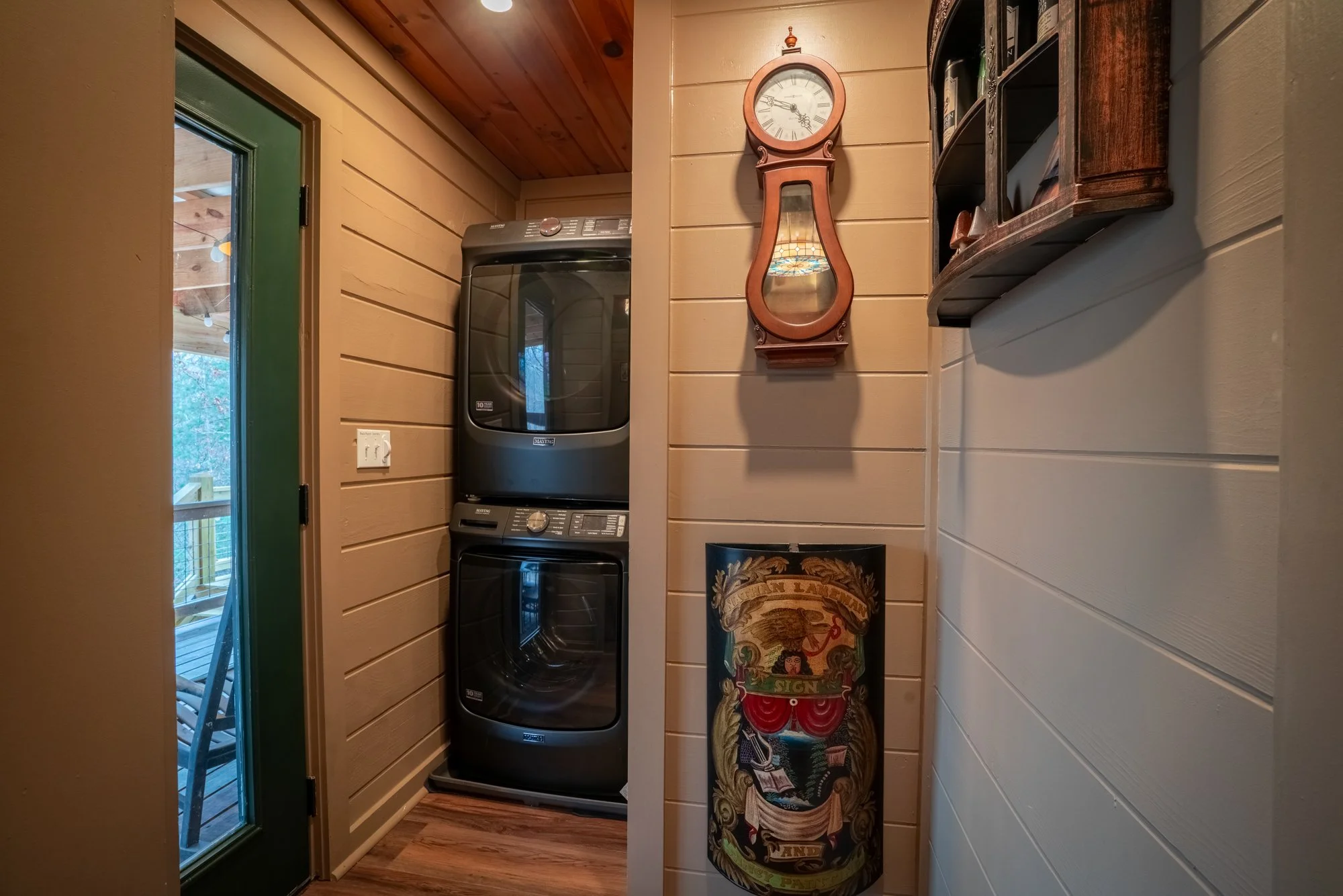 The laundry room at the wizard hideout cabin rentals in blue ridge