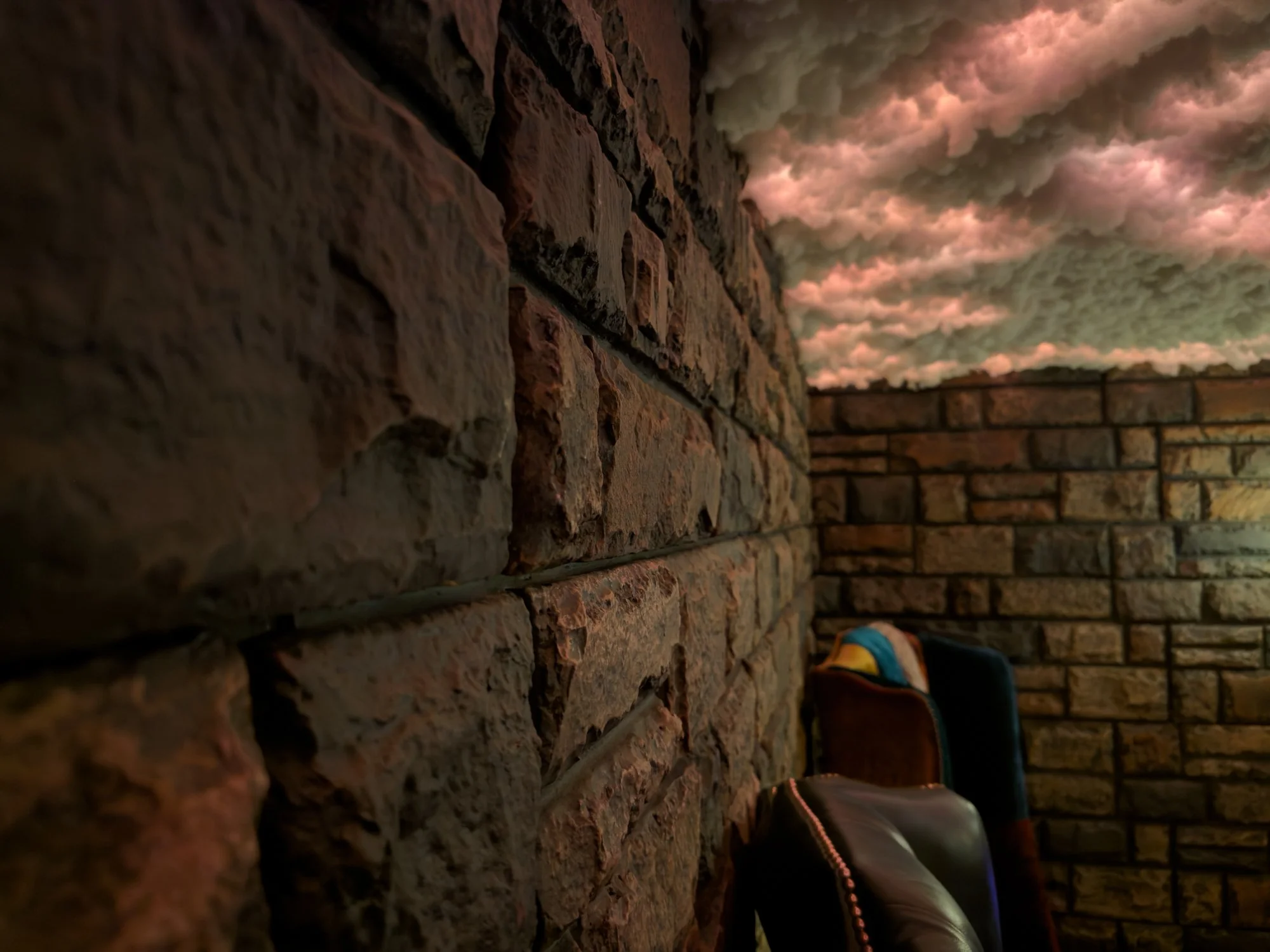 Secret tavern walls at the harry potter themed airbnb