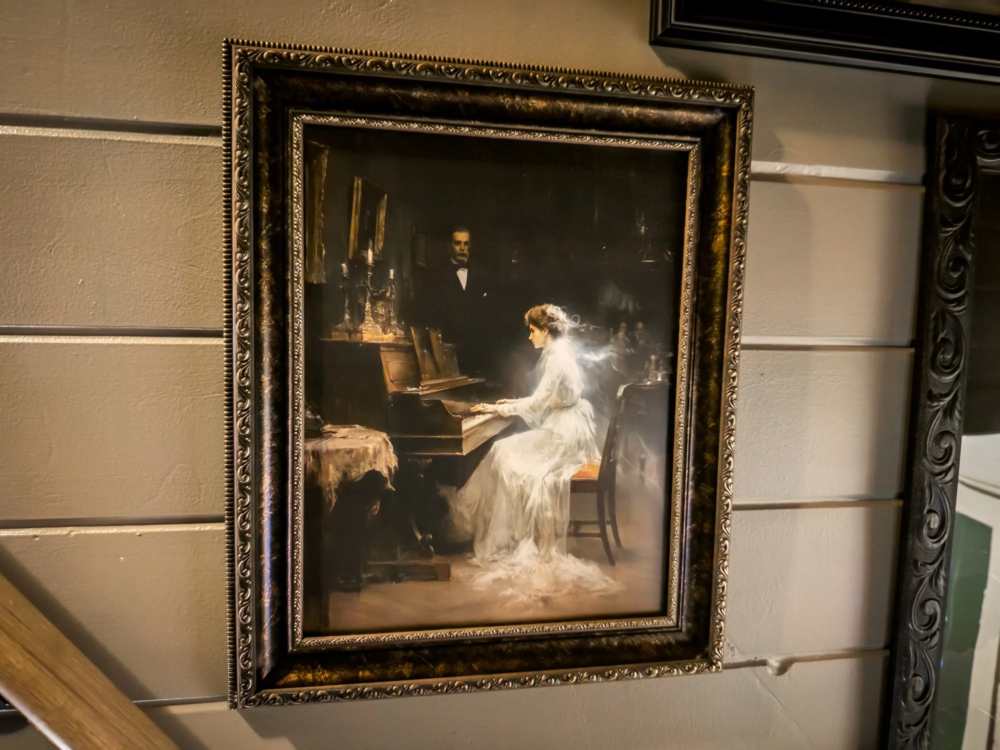 Dark academia painting at the wizard hideout