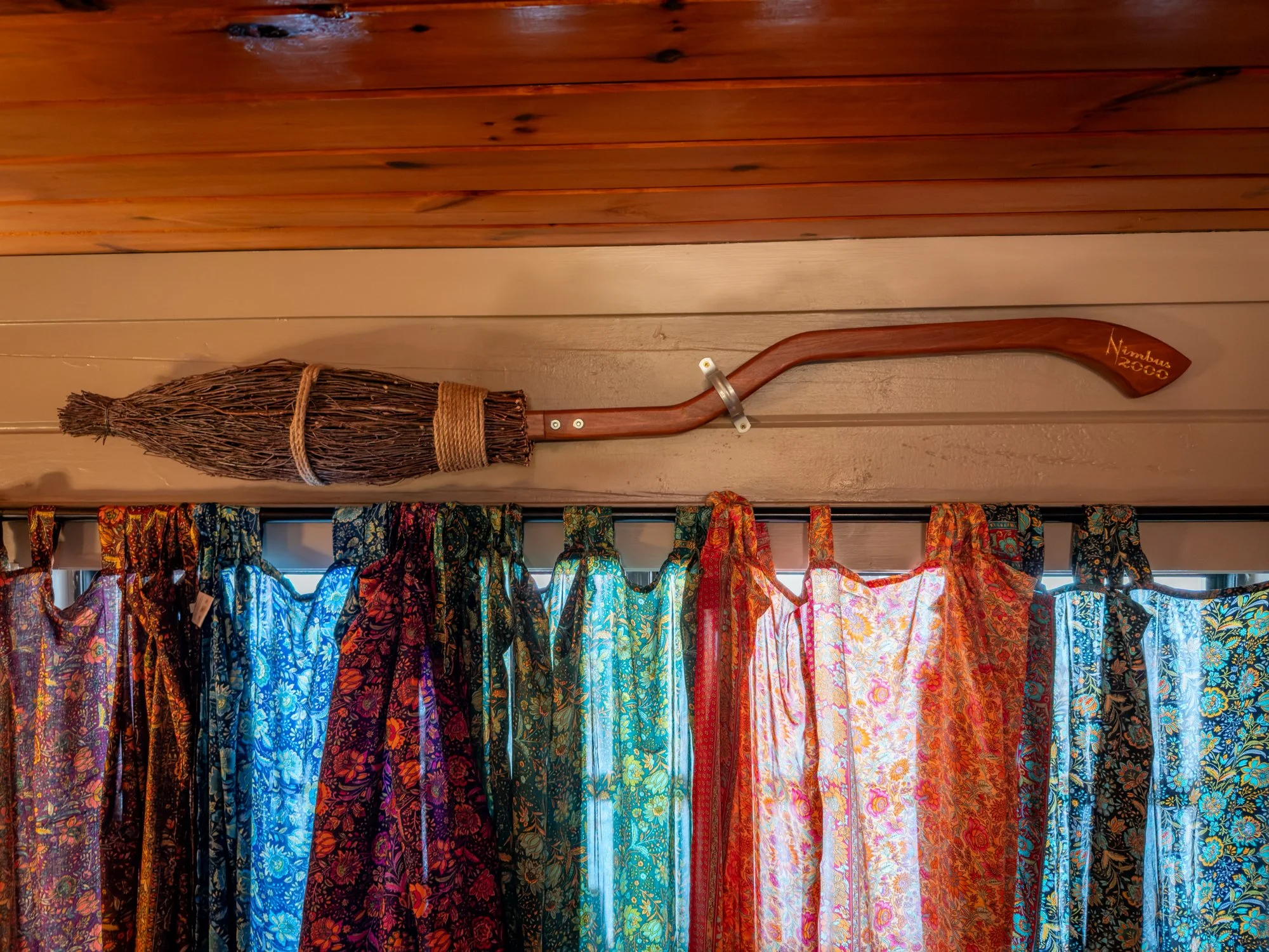 The nimbus 2000 broom at the Wizard Hideout