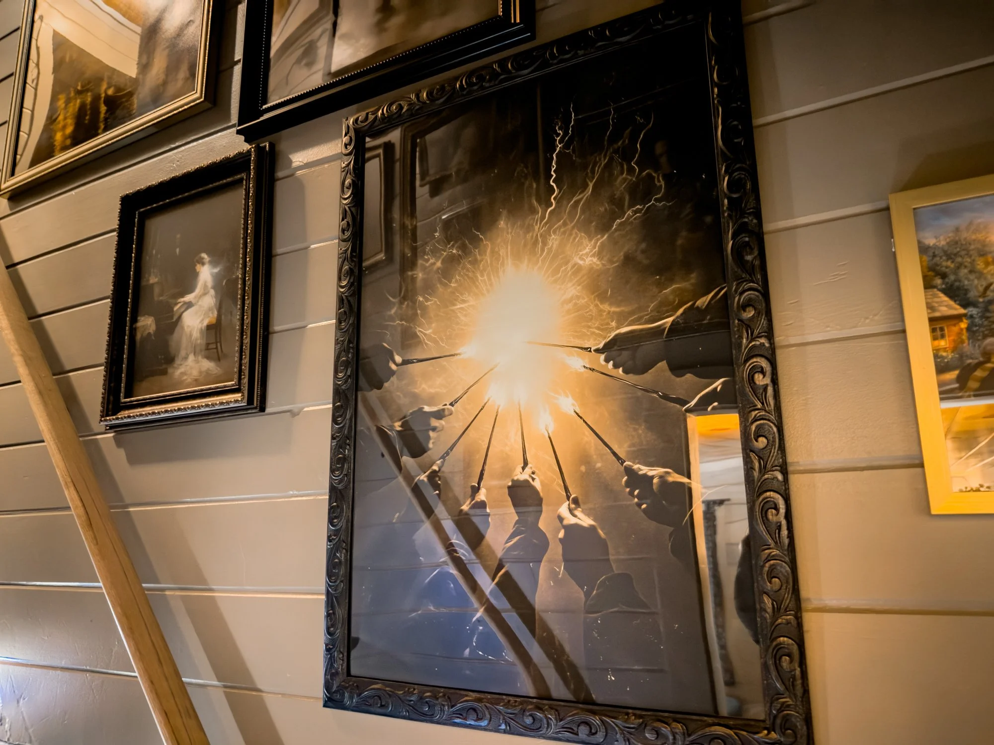 Harry potter wands painting at The Wizard Hideout in Blue Ridge, Georgia