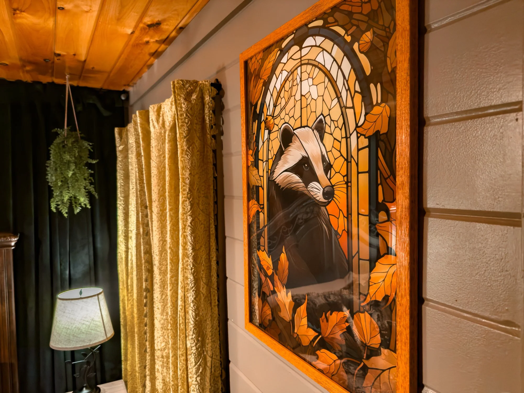 Hufflepuff artwork from The Wizard Hideout in Blue Ridge, Georgia