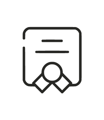 Ícono de una tarjeta de identificación con una etiqueta y un agujero en la parte superior.