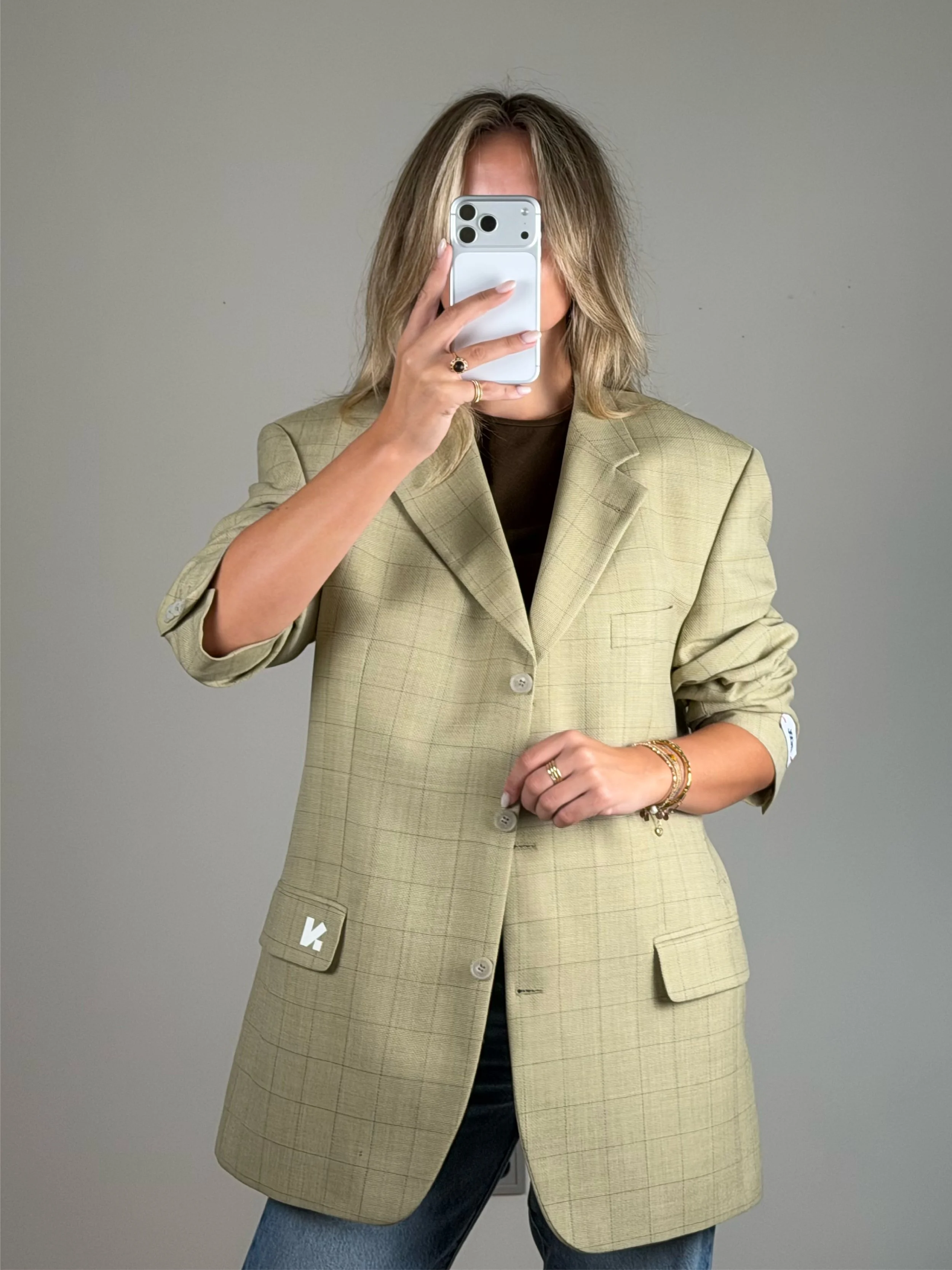 Button Jacka - Light Vanilla | Remade blazer