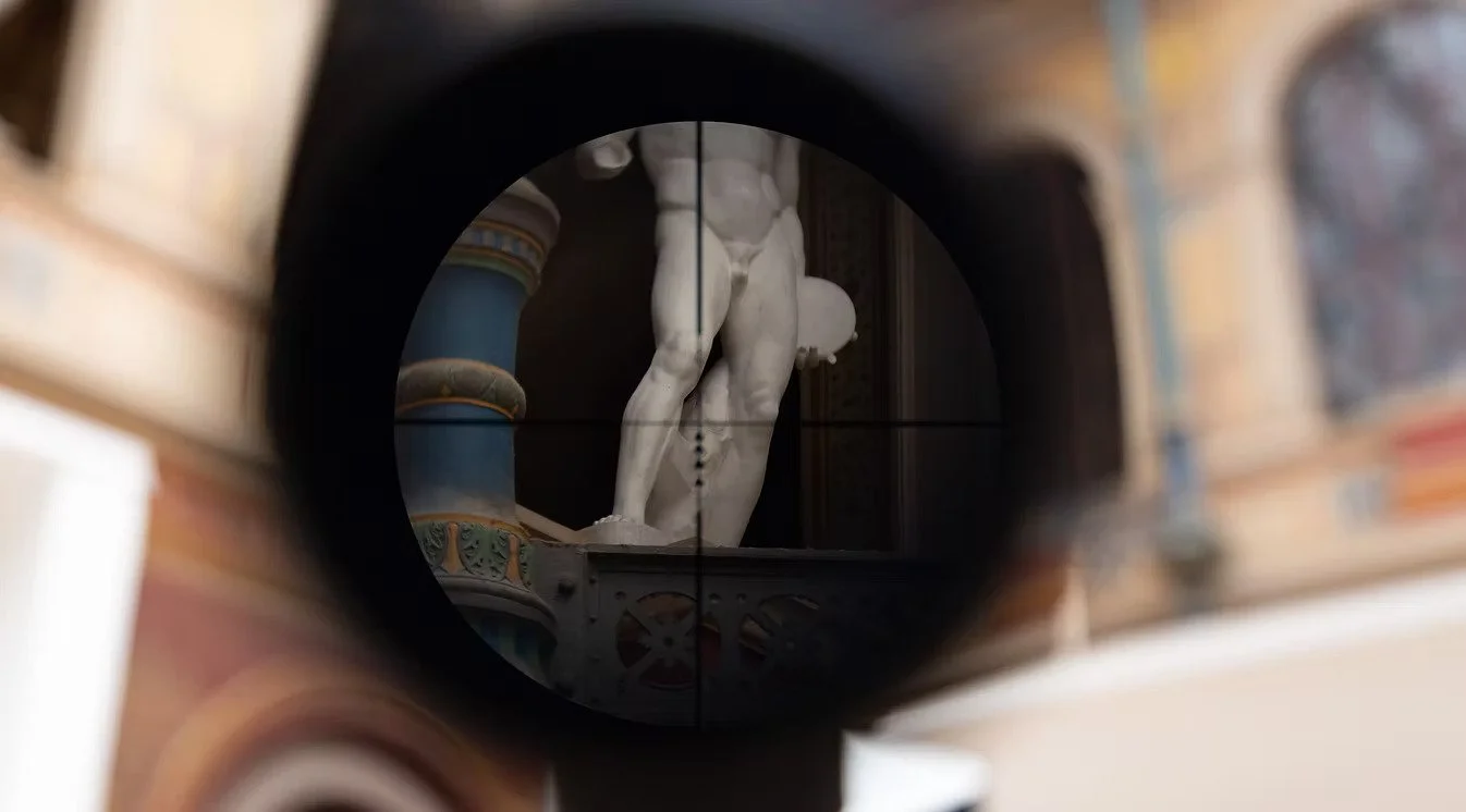 CULTURE WILL SURVIVE, TRUST ME HUN, SAYS AN ANGEL OF ELECTRICITY AND TICKLES MY NECK. I LAUGH INVOLUNTARILY AND WAKE UP by Hanna Zubkova at Ecole de Beaux arts de Paris, Cour Vitré