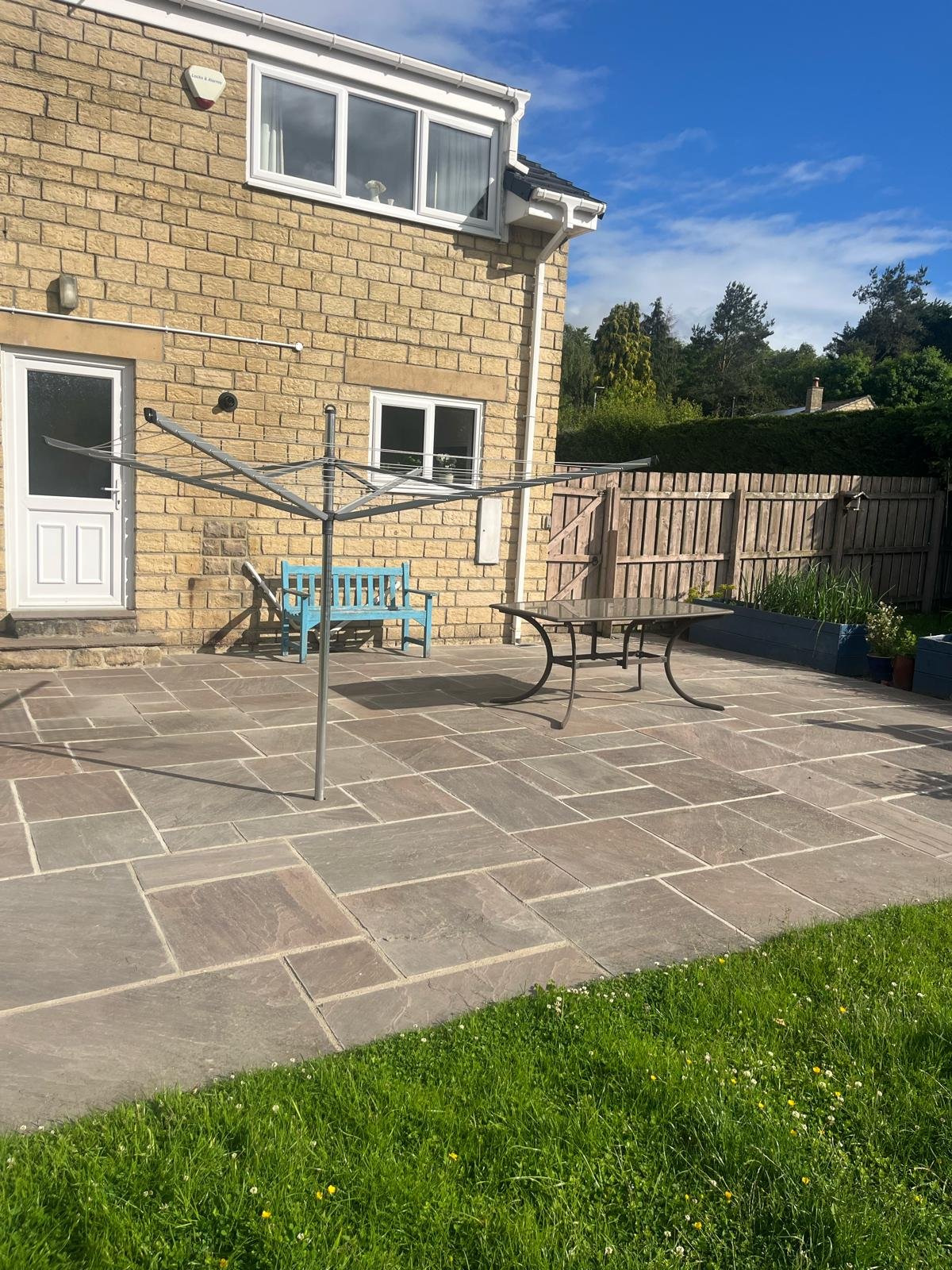 Freshly repointed patio in Corbridge | Northumbrian Pointing