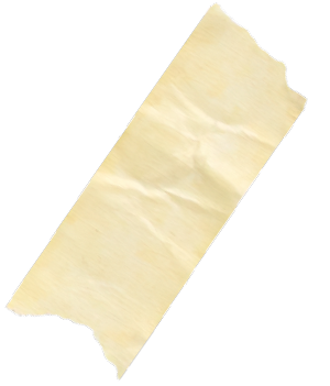 A torn piece of tape