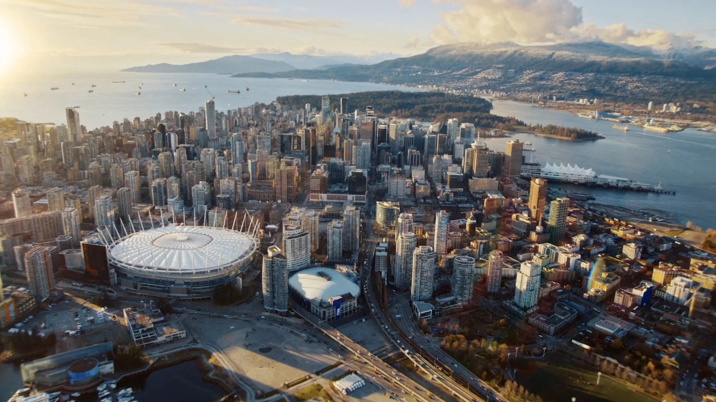 Aerial view of Vancover