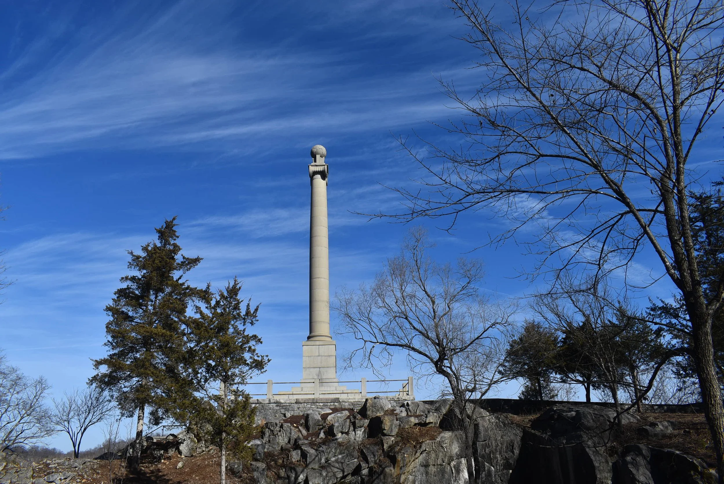 The View of the Rumsey Monument From the Quarry