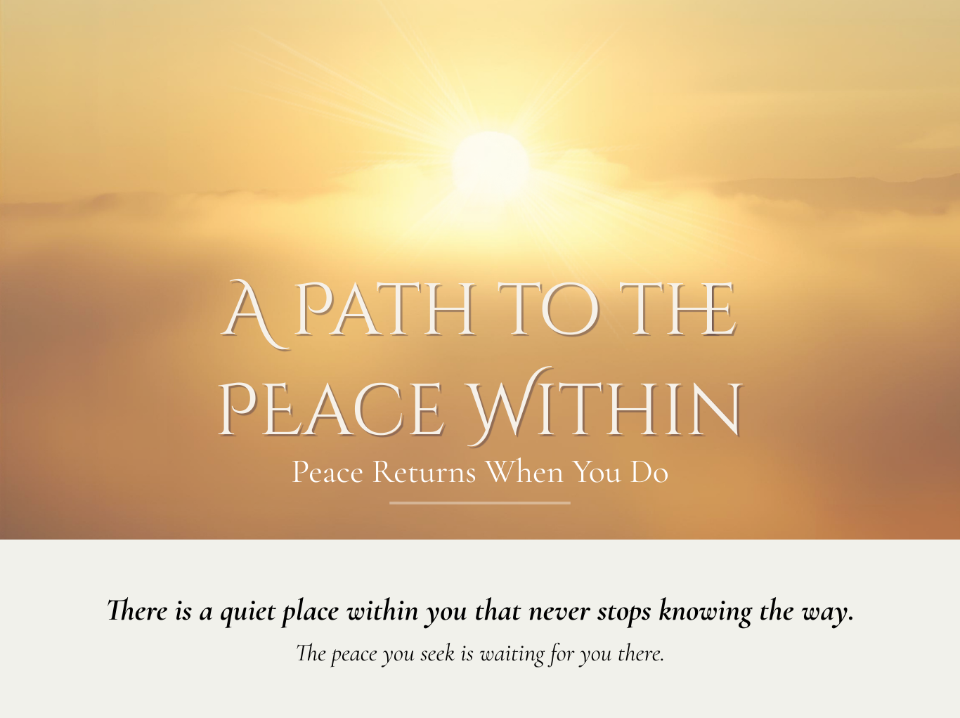 Soft, calming imagery representing emotional balance, nervous system regulation, and inner peace