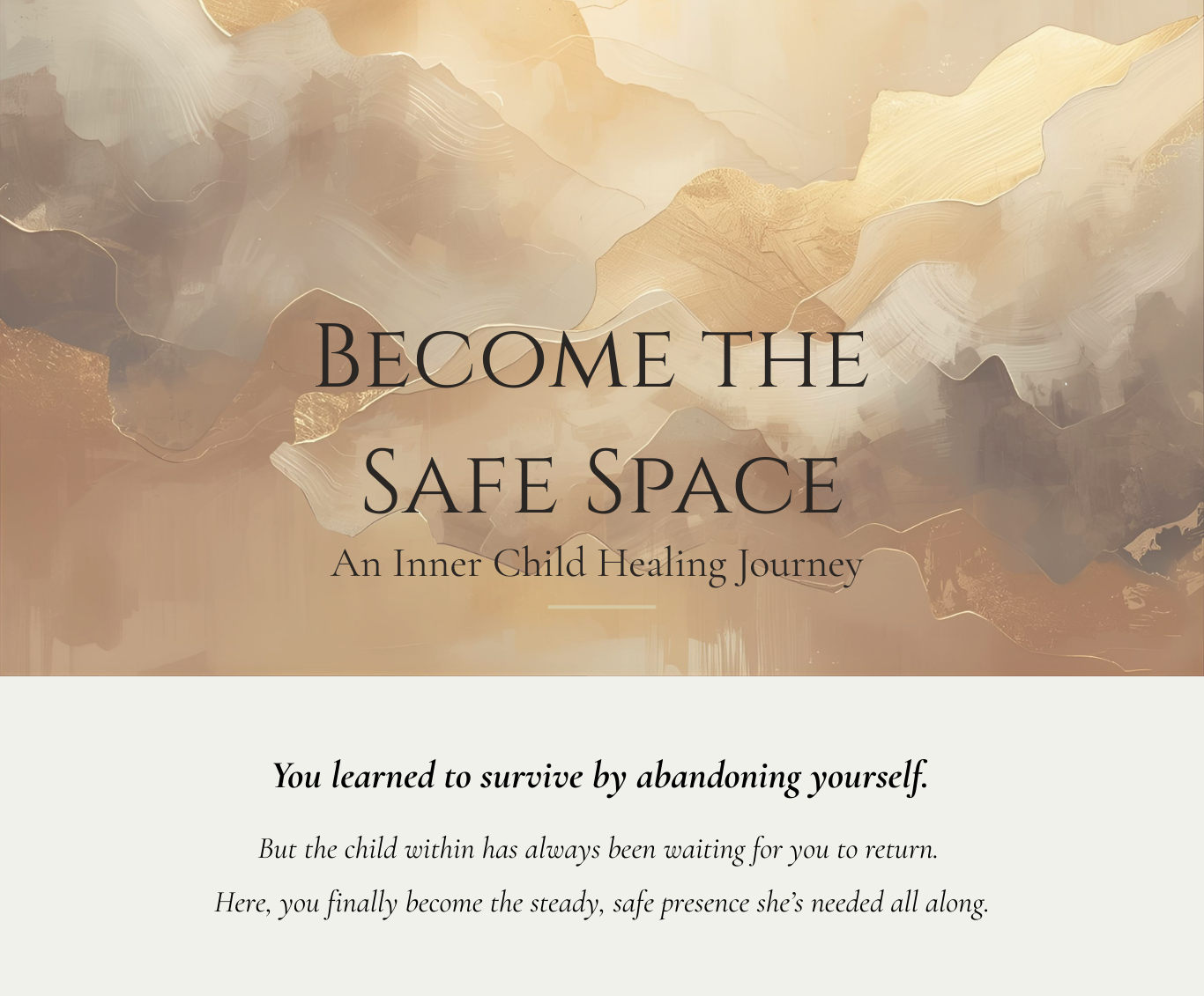 Woman seated in quiet reflection representing gentle inner child healing and emotional restoration