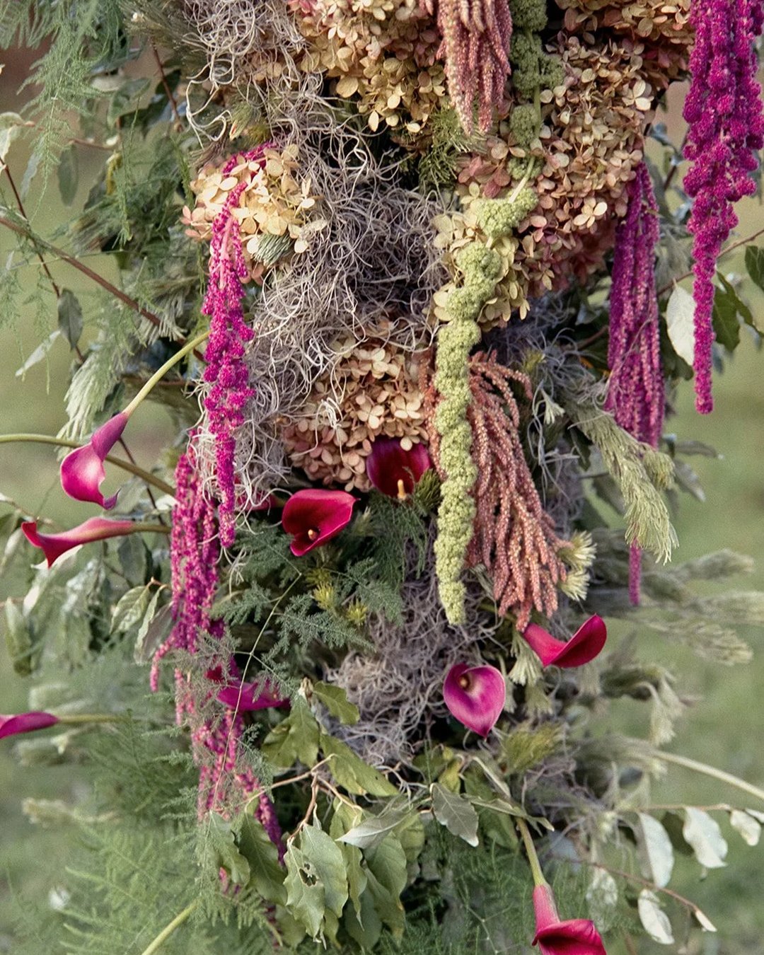 flower arch for a wedding ceremony in asheville