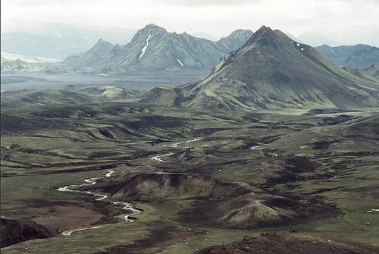 vast landscape film photo of Álftavatn Iceland