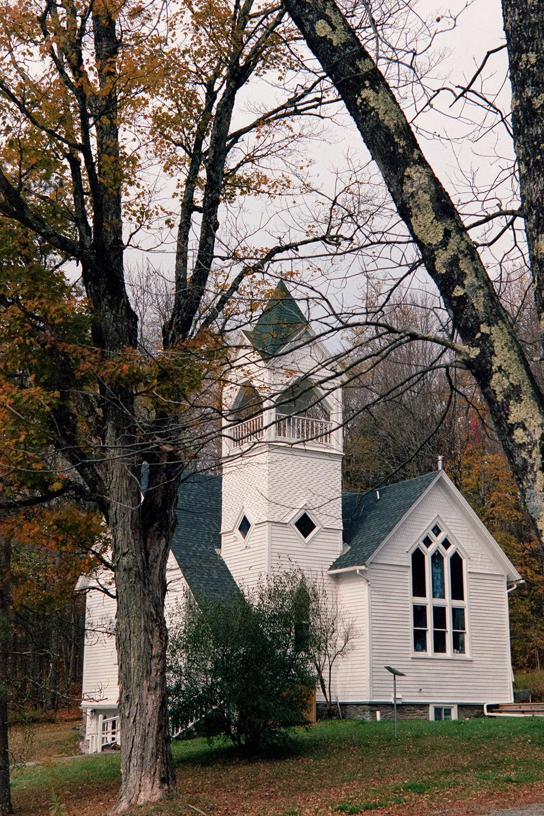 the church airbnb view located down the road from handsome hollow