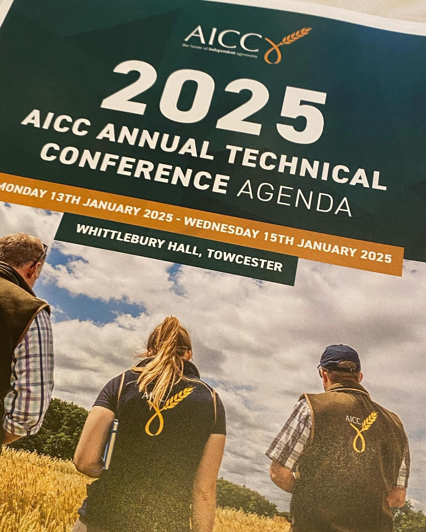 Looking forward to catching up with fellow independent agronomists and some great speakers for the AICC technical conference #agronomy #independent #knowledgesharing