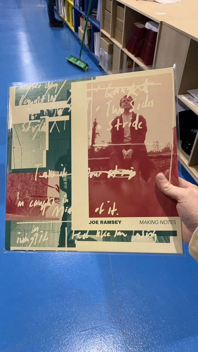 Vinyl Layout - Joe Ramsey - Making Notes EP (Original Artwork by Jake Hollings)
