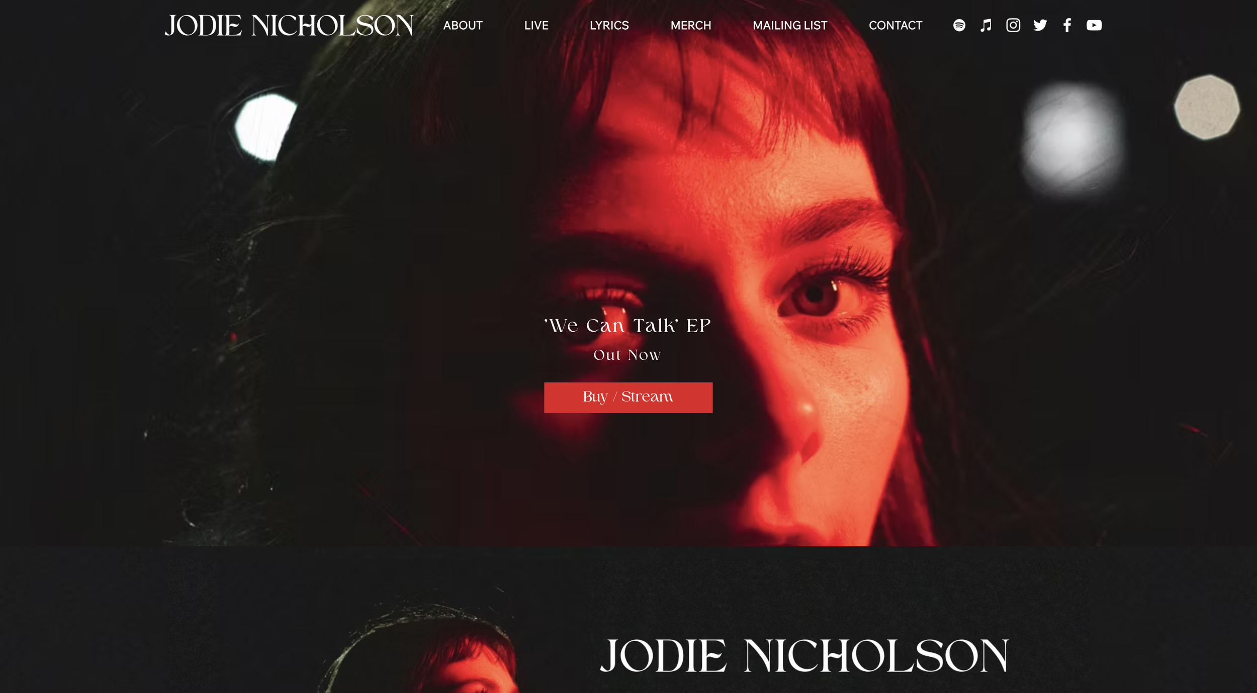 Website Design - Jodie Nicholson