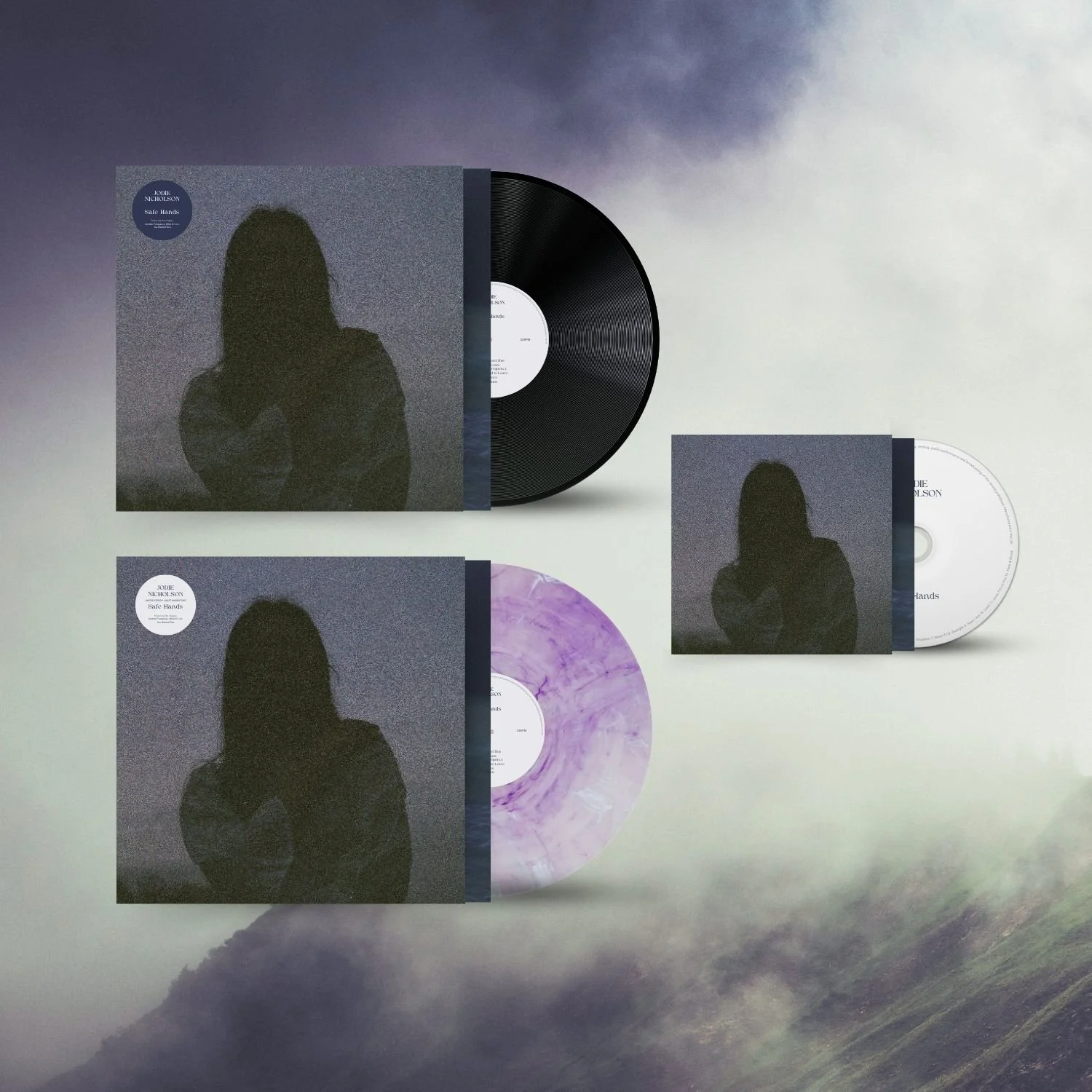 CD/Vinyl Layout Design - Jodie Nicholson - Safe Hands 