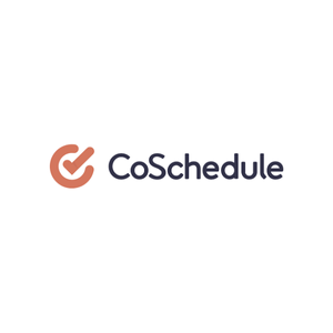 CoSchedule logo with a stylized checkmark icon and the company name