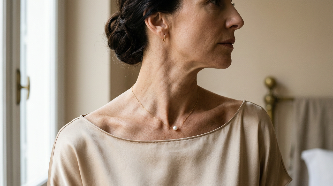 Pelle del collo e décolleté: come ringiovanirla senza chirurgia (guida over 40)