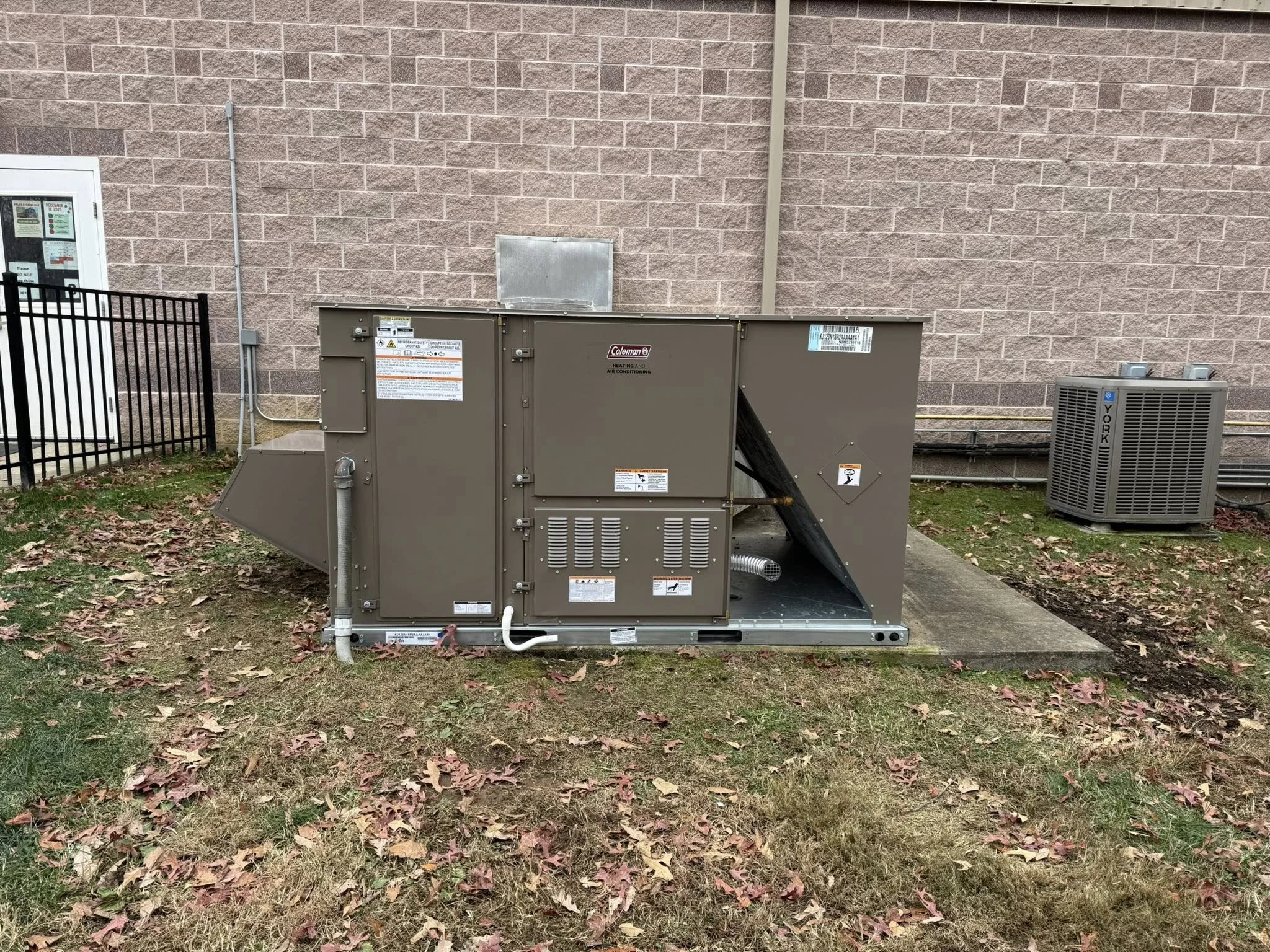 After: Reliable Coleman gas pack unit