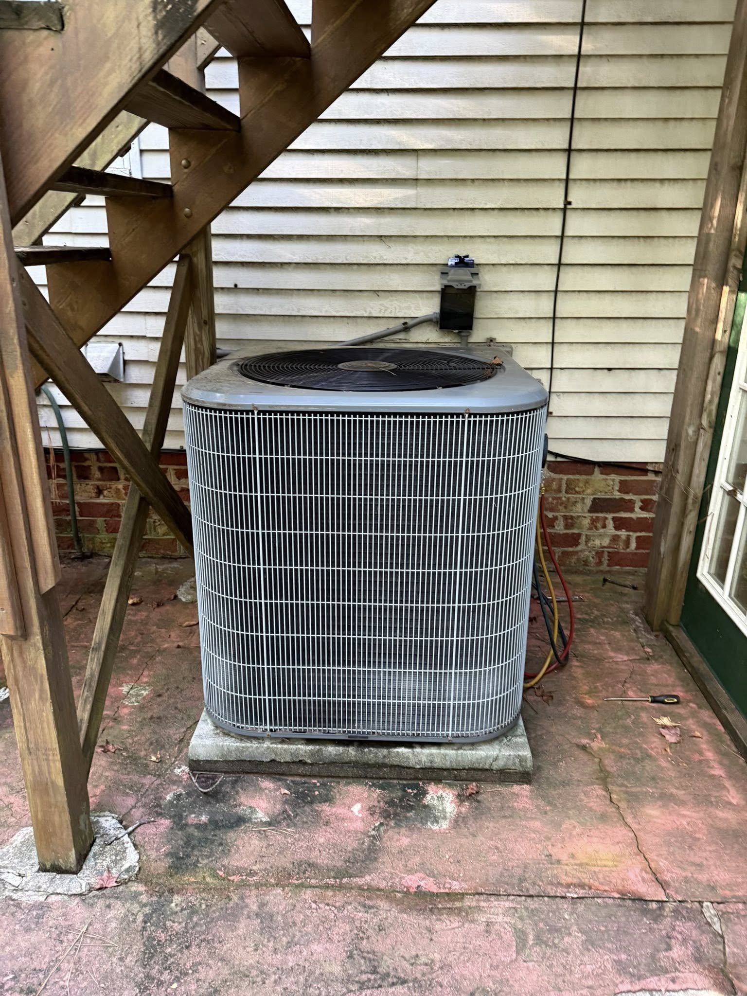 Before: 3.5-ton heat pump, 20 yr old obsolete unit