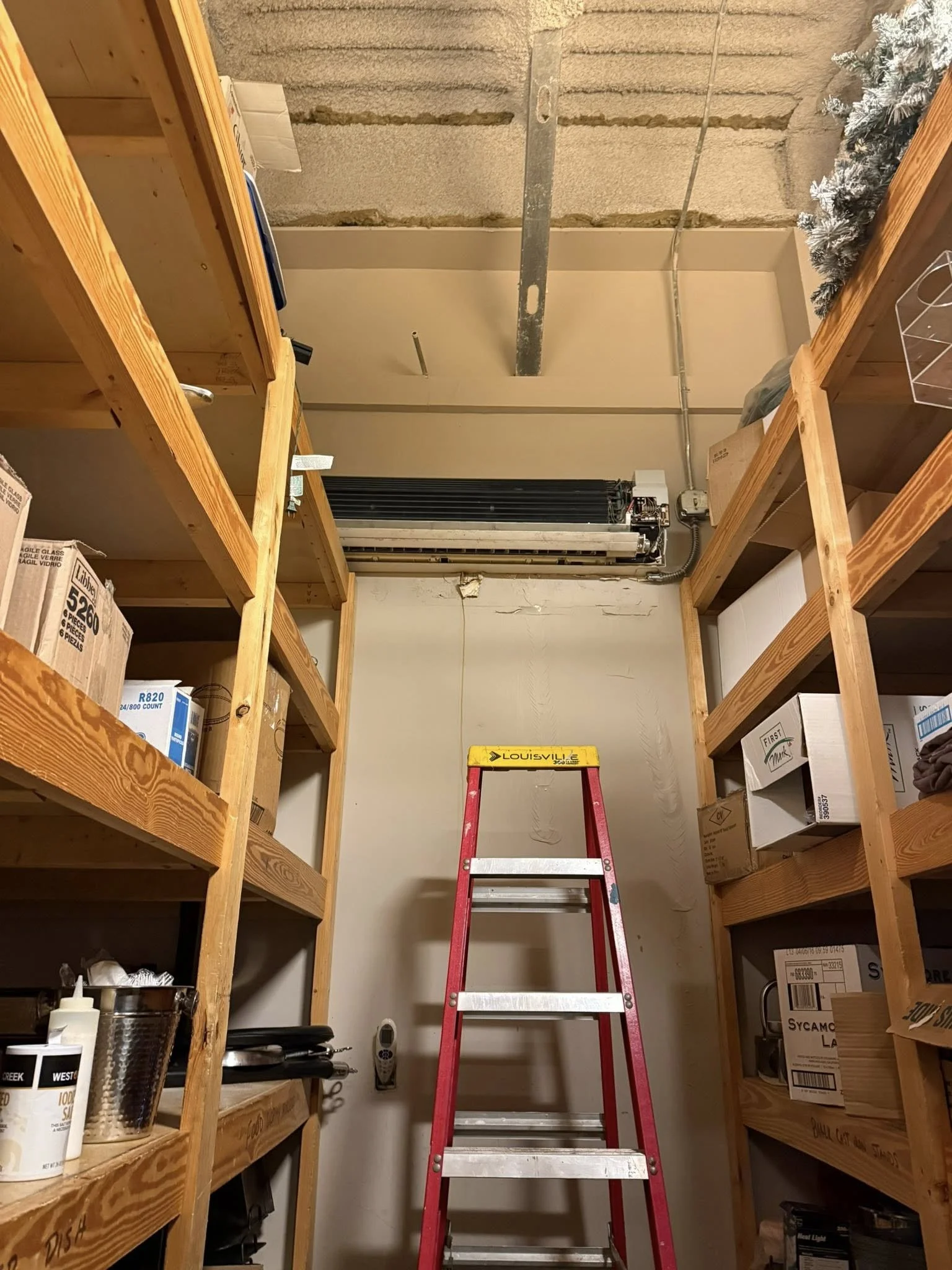 Before: Roof top mini-split