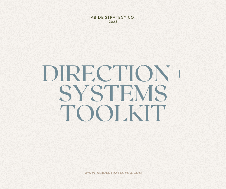 Direction & Systems Toolkit