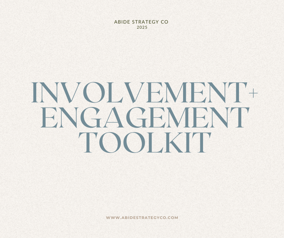 Involvement & Engagement Toolkit