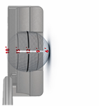 18 foot putt — putter face at distance line