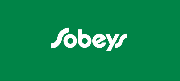 Sobeys logo with white text on a green background.
