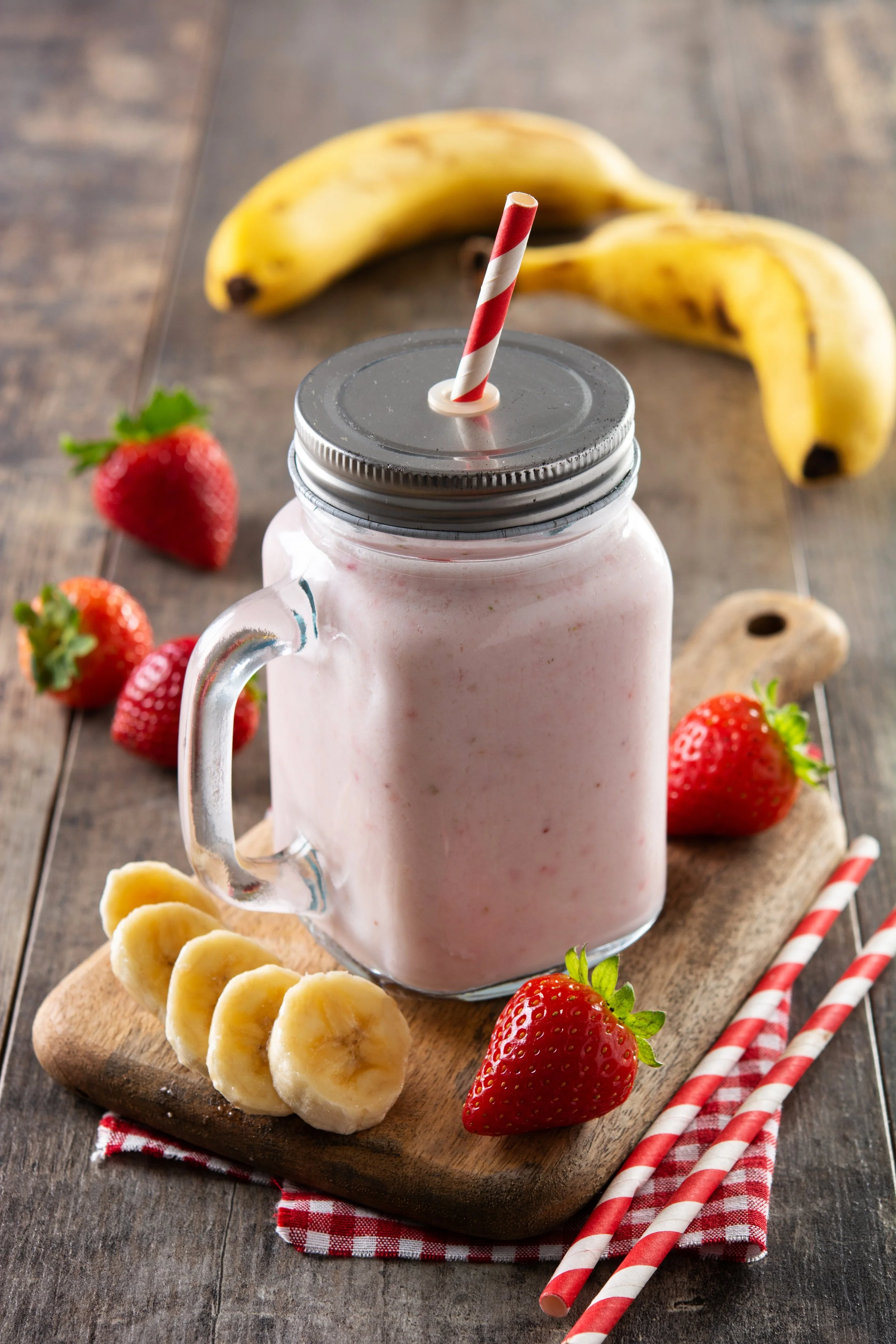 Strawberry Banana Smoothie (Healthy)