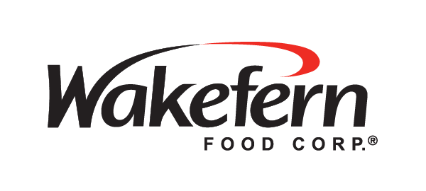 Wakefern Food Corp. logo in black and red text on a black background