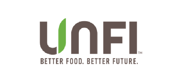 UNFI logo with green leaf, tagline 'Better Food. Better Future.'