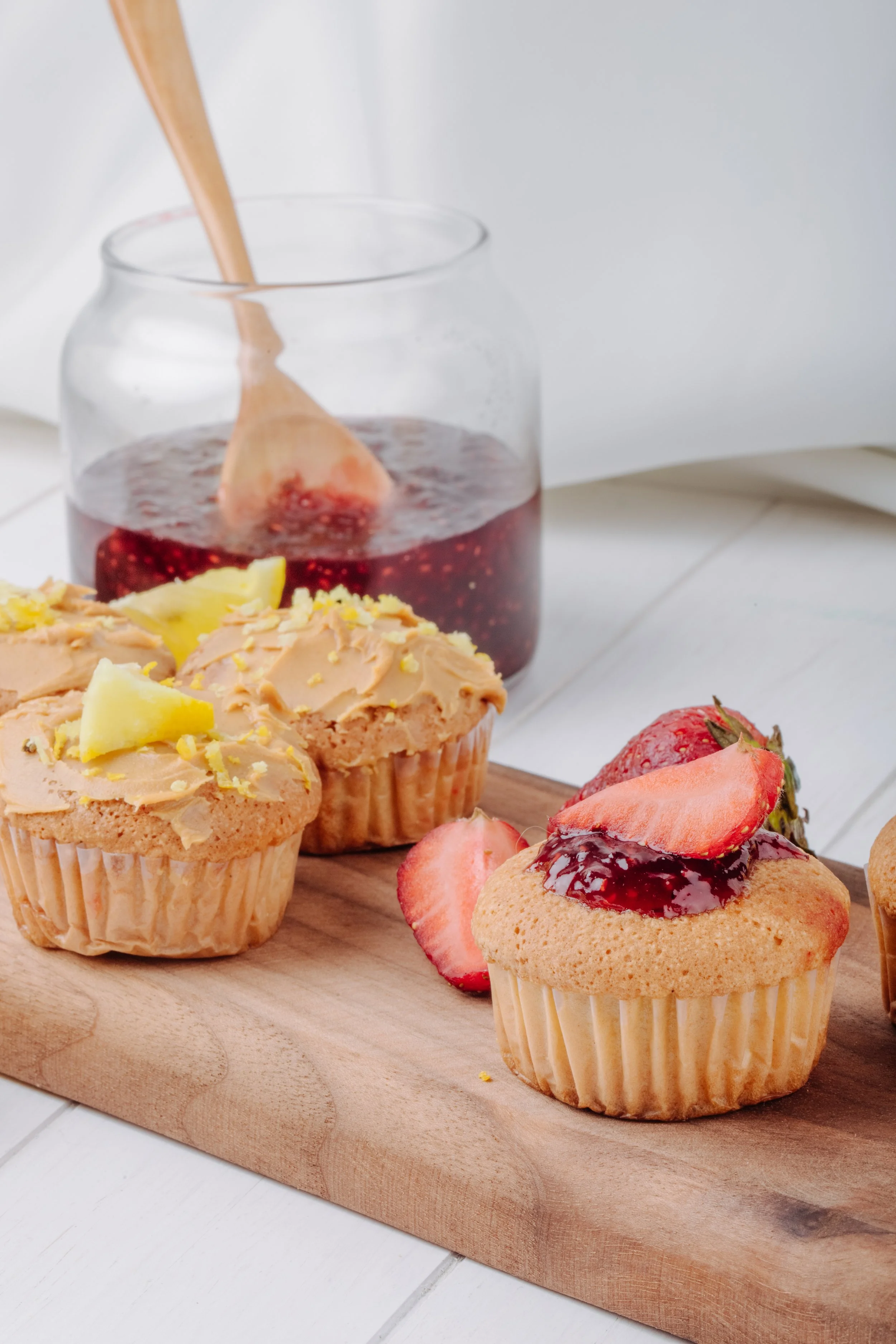 Strawberry Muffins (Healthier)