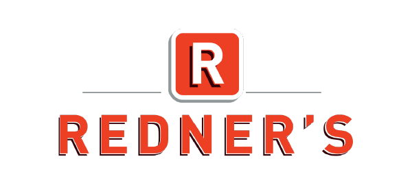 Redner's logo with a white 'R' in a red square and the company name in red text on a black background.