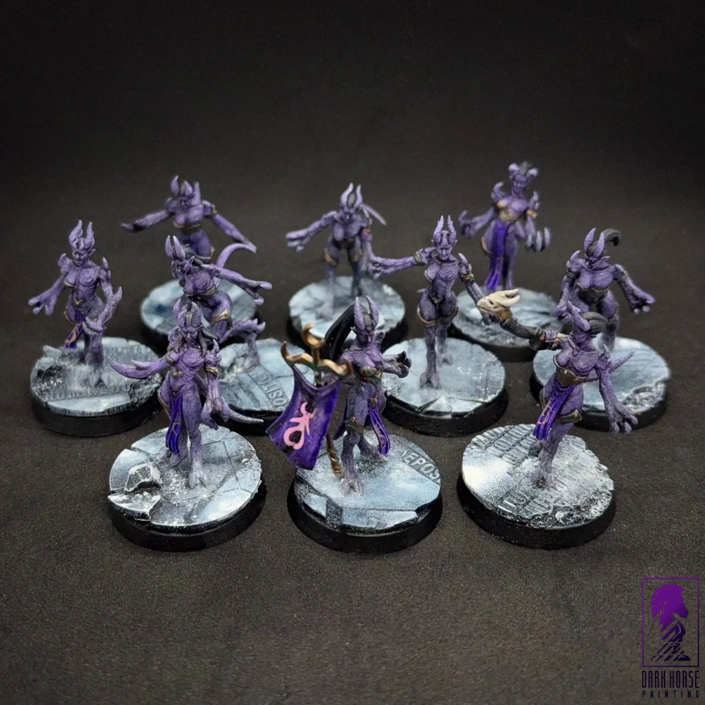 Some Lesser Daemons to run along with my Emperor&rsquo;s Children. 

#miniaturepainting  #warhammer40k #paintingwarhammer #gamesworkshop #horusheresy #warhammer30k #hobbyprogress #tabletopgaming #miniaturesofinstagram #hardforheresy #fullypaintedisfo